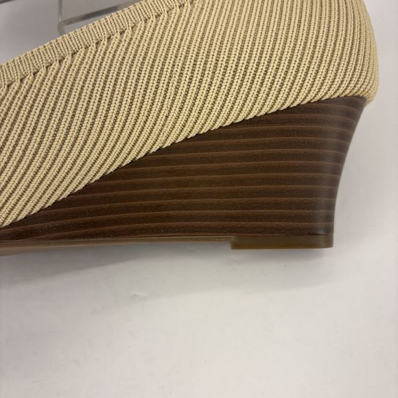 Vivaia Square-Toe Wedge (Margot Wedge Pro) Almond Brown Womens Size US 8.5-9 - Picture 13 of 16